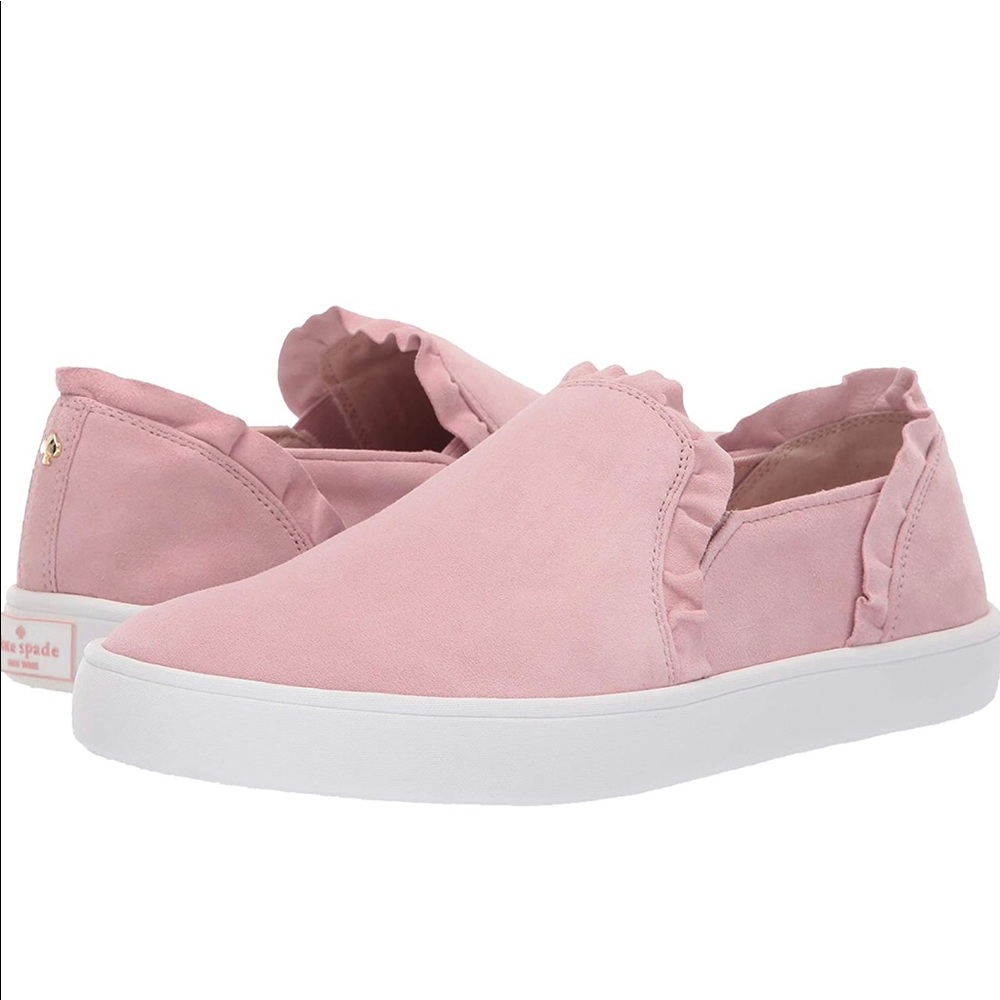 HP🎉Kate Spade Lilly Ruffle Suede Sneaker - Picture 3 of 12
